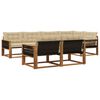vidaXL Outdoor-Sofagarnitur 7 stk. Natur und Beige