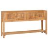 vidaXL Sideboard 140x30x75 cm Massivholz Teak