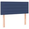 vidaXL Boxspringbett mit Matratze Blau 100x200 cm Stoff