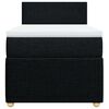 vidaXL Boxspringbett mit Matratze Schwarz 90x200 cm Stoff