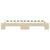 vidaXL Tagesbett Ausziehbar Creme 80x200 cm Stoff