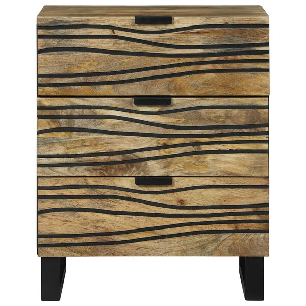 vidaXL Nachttisch Braun 50 x 33 x 62 cm Massivholz Akazie