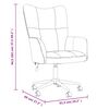 vidaXL Relaxsessel Cremewei&szlig; Samt
