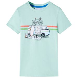 vidaXL Kinder-T-Shirt Helles Minzgr&uuml;n 116