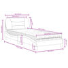 vidaXL Bett mit Matratze "Hvar" Schwarz 80x200 cm Kunstleder
