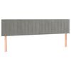 vidaXL Bettgestell ohne Matratze Hellgrau 120x190 cm Samt