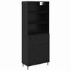 vidaXL Highboard 2 pcs Schwarz Eichen-Optik 69,5 x 34 x 180 cm