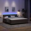 vidaXL Boxspringbett mit Matratze Dunkelbraun 180 x 200 cm Stoff