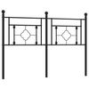 vidaXL Ersatz-Kopfteil Metall Schwarz 140 cm