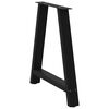 vidaXL Esstischbeine A-Form 2 Stk. Schwarz 70x(72-73) cm Stahl
