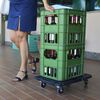 vidaXL Transportroller Schwarz 58x38x12 cm PP