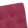vidaXL Esszimmerst&uuml;hle mit Rollen 2 pcs Weinrot 58 x 67 x 97 cm Samt