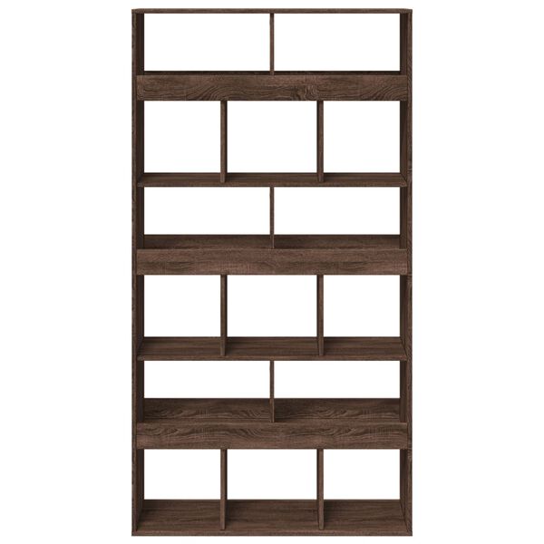 vidaXL B&uuml;cherregal Braun Eichen-Optik 100x33x187,5 cm Holzwerkstoff
