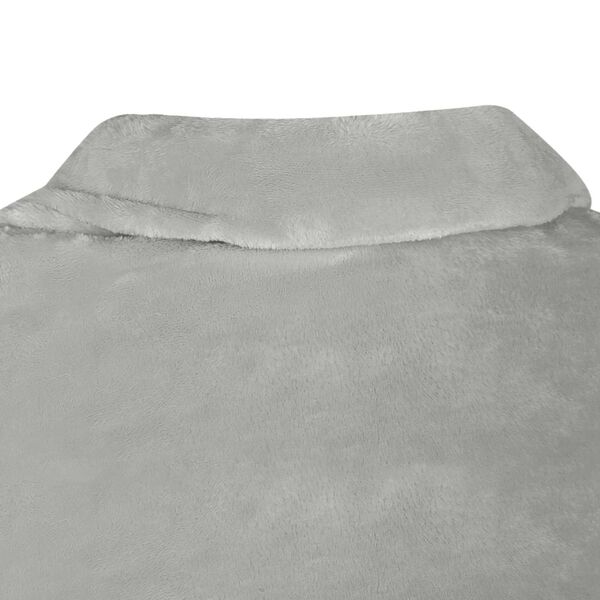 vidaXL Decken-Hoodie Grau 210 x 150 cm Flanell