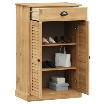 vidaXL Schuhschrank VIGO 60x35x96 cm Massivholz Kiefer