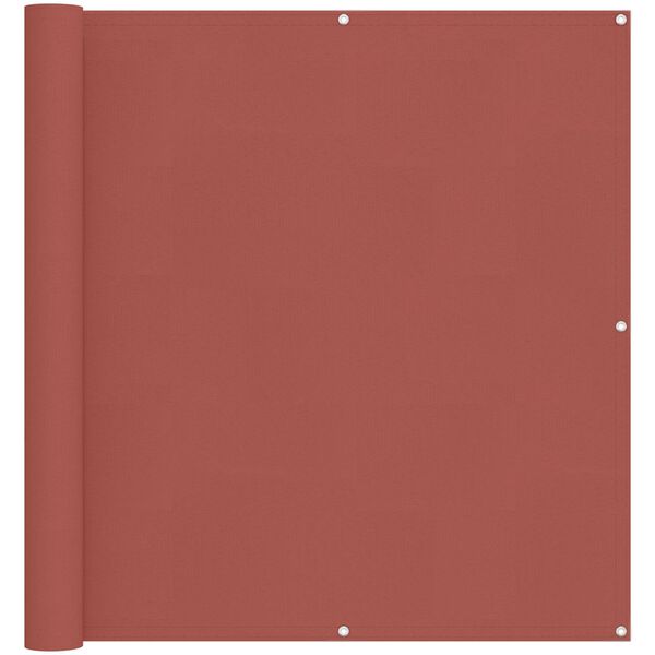 vidaXL Balkonsichtschutz Terrakotta 110 x 200 cm Oxford-Stoff