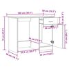 vidaXL Schreibtisch Altholz-Optik 100x50x76 cm Holzwerkstoff