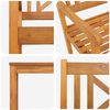 vidaXL Garten Essgruppe 3 pcs Braun Massivholz Akazie
