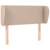 vidaXL Kopfteil mit Ohren Cappuccino-Braun 103x23x78/88 cm Kunstleder