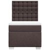 vidaXL Boxspringbett mit Matratze Dunkelbraun 80x200 cm Stoff