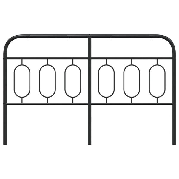 vidaXL Ersatz-Kopfteil Metall Schwarz 150 cm