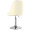 vidaXL Esszimmerstuhl Drehbar Creme Stoff