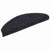 vidaXL Stufenmatten Selbstklebend 20 Stk. 65x21x4 cm Schwarz Halbrund Gro&szlig;
