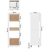 vidaXL Mikrowellenumbauschrank Sonoma-Eiche 60x57x207 cm Holzwerkstoff