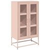 vidaXL Highboard Rosa 68x39x123 cm Stahl