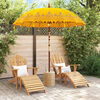 vidaXL Balinesischer Sonnenschirm Gelb 215 x 215 x 260 cm