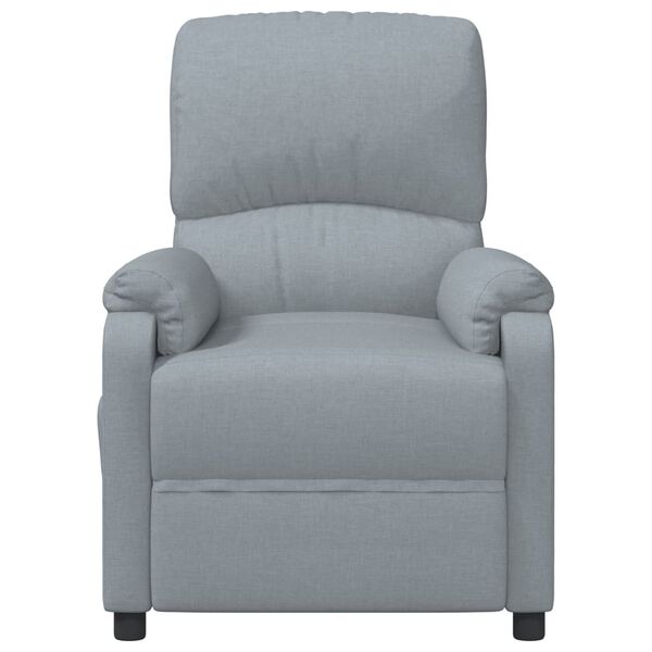 vidaXL Massagesessel Hellgrau Stoff