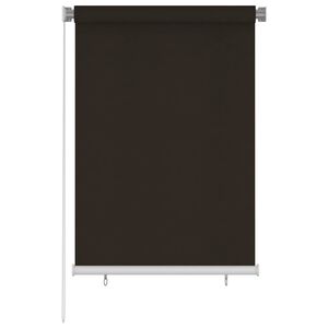 vidaXL Au&szlig;enrollo 105 (B)x140 (H) cm Braun HDPE