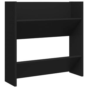 vidaXL Wand-Schuhschrank Schwarz 60x18x60 cm Holzwerkstoff