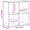 vidaXL B&uuml;cherregal Schwarz 68,5x32x68,5 cm Holzwerkstoff