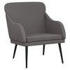 vidaXL Sessel Grau 63x76x80 cm Kunstleder