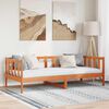vidaXL Bettrahmen Wachsbraun 90 x 190 cm Massives Kiefernholz