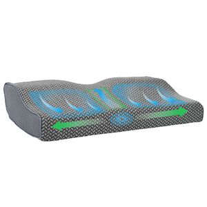 vidaXL Nackenkissen Grau Viscoschaum 59 x 34 x 12 cm