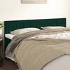 vidaXL Kopfteile Dunkelgr&uuml;n 200x5x78/88 cm Samt