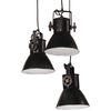 vidaXL H&auml;ngelampe 25 W Schwarz 30x30x100 cm E27