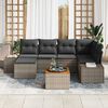 vidaXL Garten-Sofa-Set 7 pcs Grau