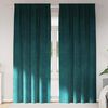 vidaXL Verdunkelungsvorh&auml;nge 2 pcs Dunkelgr&uuml;n 140 x 260 cm Samt