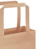 vidaXL Papiertragetaschen 250 Stk. mit Henkeln Braun 18x8x22 cm