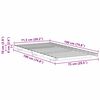vidaXL Bodenbettgestell Braun 75 x 190 cm Massivholz Kiefer