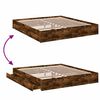 vidaXL Bettgestell mit Schubladen R&auml;uchereiche 180x200cm Holzwerkstoff