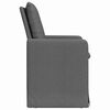 vidaXL Esszimmerst&uuml;hle 2 pcs Dunkelgrau 57 x 67 x 98 cm Stoff