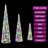 vidaXL Weihnachtsbaum 3 pcs Mehrfarbig 20 x 20 x 80 cm Acryl