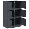 vidaXL Sideboard Anthrazit 67x39x107 cm Stahl