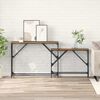 vidaXL Konsolentisch 2 pcs Altholz 100 x 28 x 75 cm Holzwerkstoff