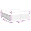 vidaXL Boxspringbett mit Matratze Creme 200x200 cm Stoff