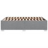 vidaXL Bettgestell ohne Matratze Hellgrau 120x200 cm Stoff